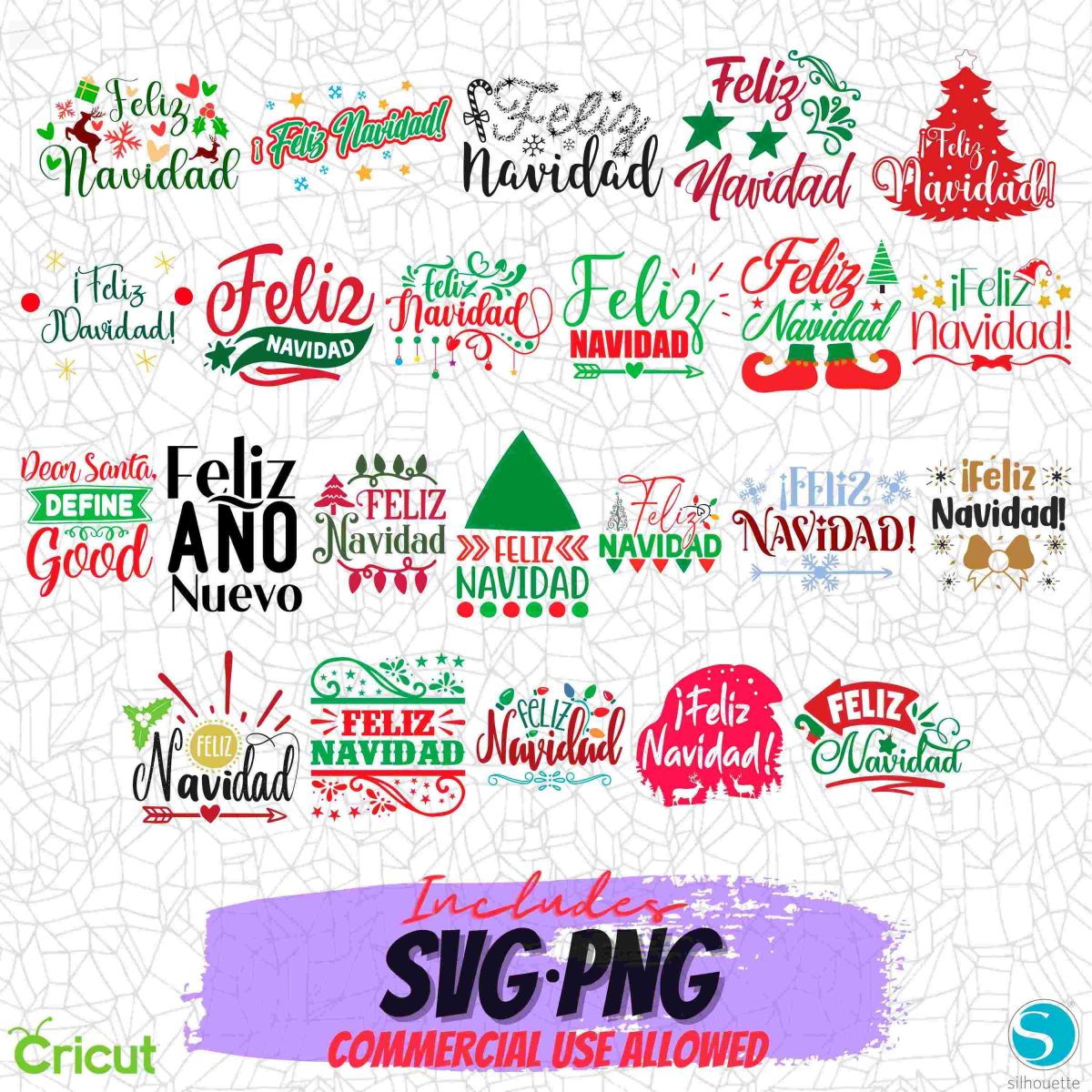 Christmas SVG PNG Bundle Festive Designs for Sublimation Cricut