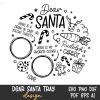 Christmas Tray and Plate SVG Set for Santa Milk and Cookies Instant