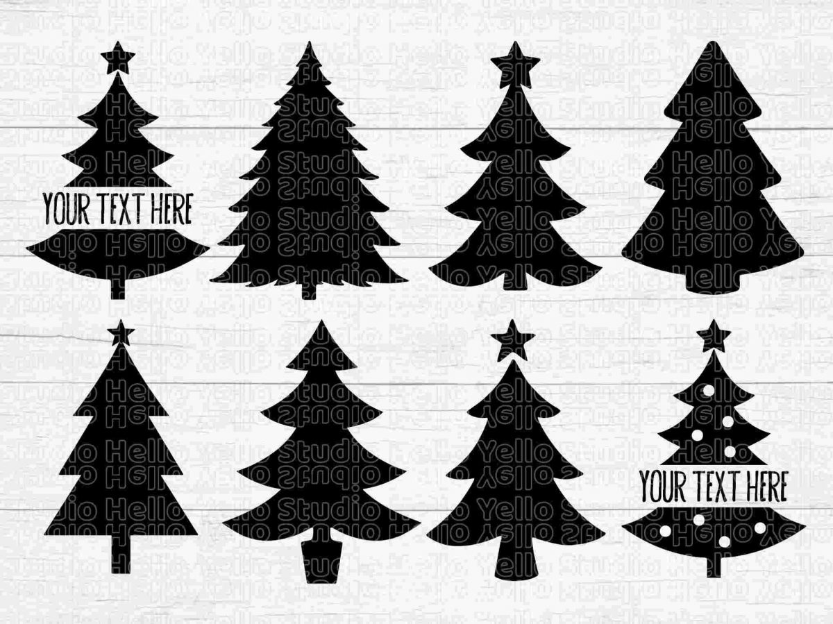 Christmas Tree Bundle Svg Png Clipart for Cricut Silhouette