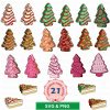 Christmas Tree Cakes Mega Bundle Svg Png Pink Dessert Designs