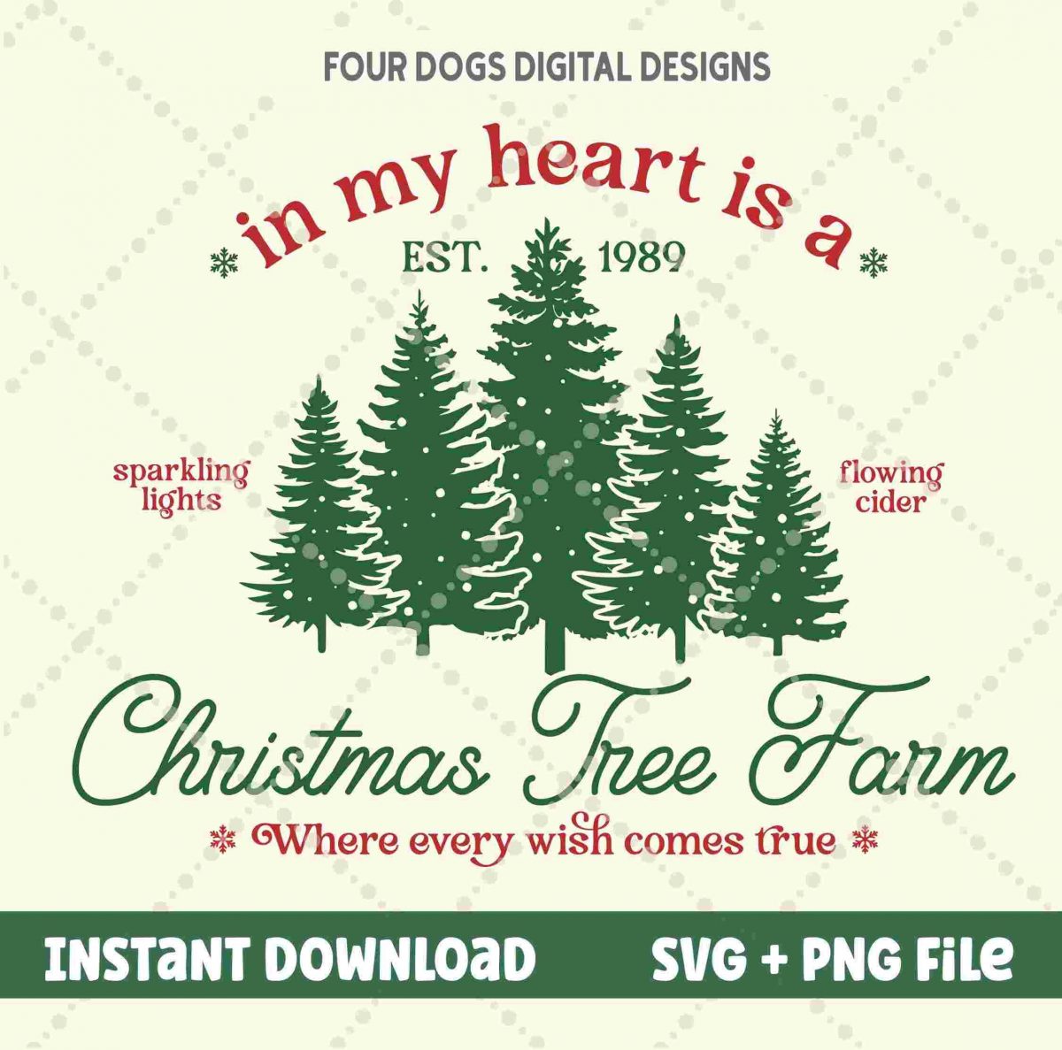 Christmas Tree Farm SVG by Taylor Swift Festive Swiftmas Era Tour File