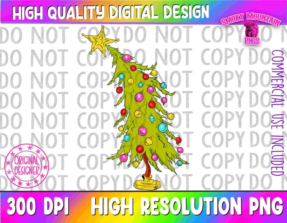 Christmas tree png | Whoville tree| Trendy Christmas tree png| Whoville| grinch tree png|