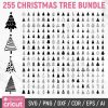 Christmas Tree Svg Collection Festive Clipart Ornaments Silhouettes