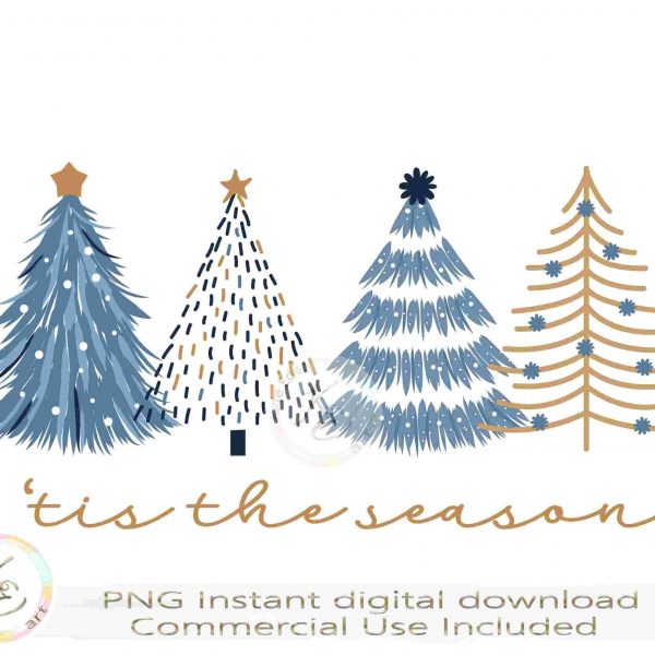 Christmas Tree SVG PNG Festive Digital Downloads for Shirts