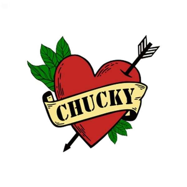 Chucky Heart Arrow SVG PNG Waterproof Halloween Tattoo