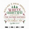 Classic 1954 White Christmas Movie SVG PNG Cricut File