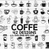 Coffee cup svg decal stencil vinyl iron on silhouette circut cuttable