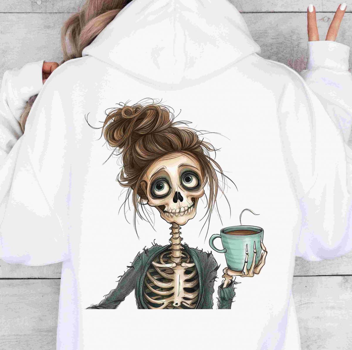 Coffee Skeleton SVG PNG Designs Clipart for Shirts Sublimation