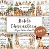 Complete Bible Story Clipart Bundle Characters Stories Nativity Xmas