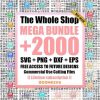 Complete Shop Bundle SVG PNG Eps Dxf for Cricut Shirts Mugs