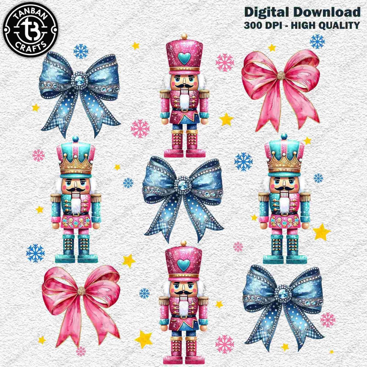 Coquette Nutcracker Christmas PNG, Pink Nutcracker Friends PNG, Merry Christmas Png, Retro Christmas Png, Christmas Gift For Her/Him