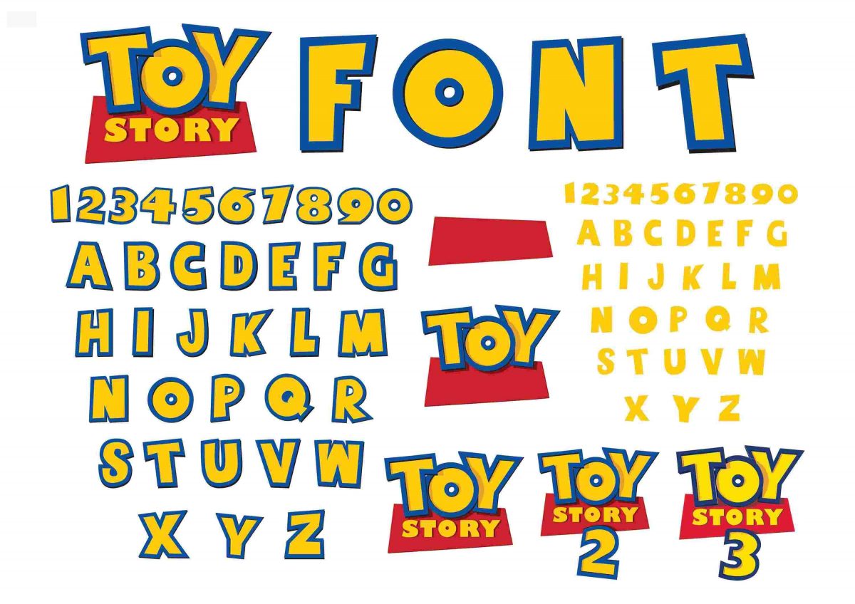 Creative Toy Story Alphabet SVG for ClipArt and More