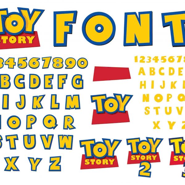 Creative Toy Story Alphabet SVG for ClipArt and More