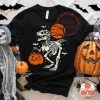 Creepy Dino svg Spooky TRex Skeleton Kids Halloween shirt design Kids