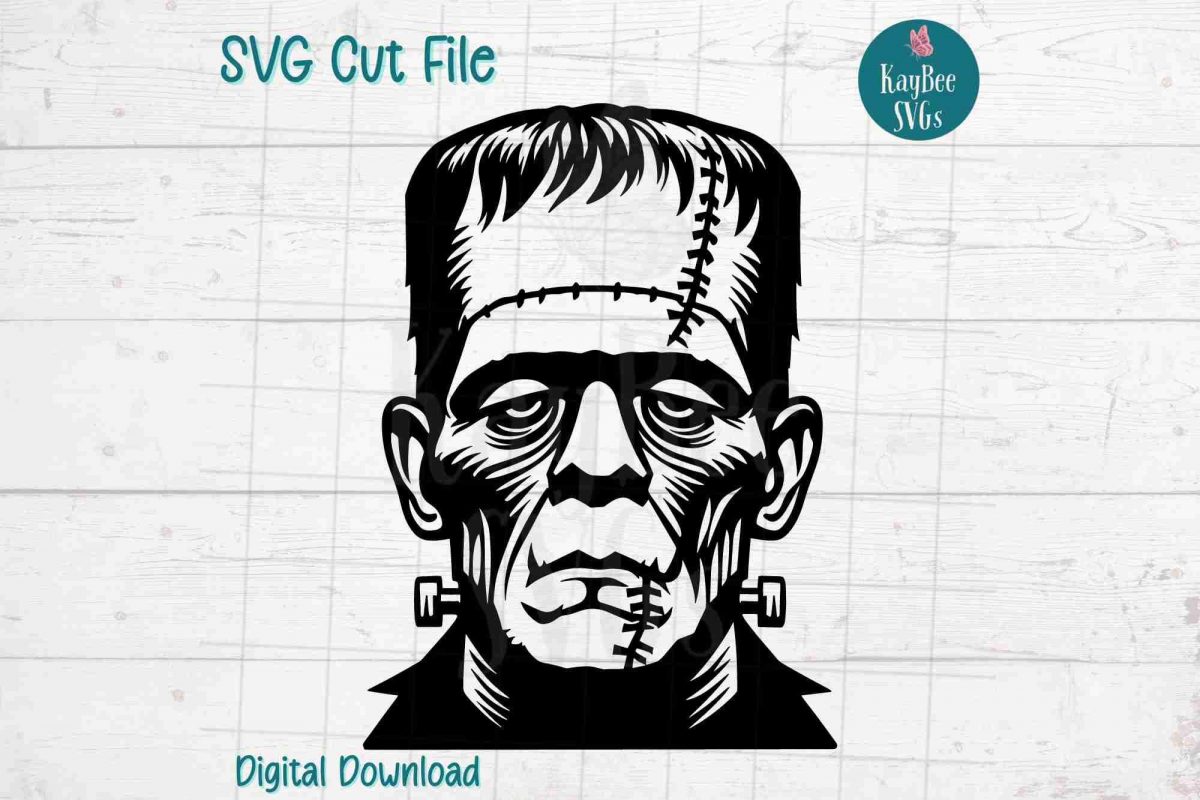 Creepy Frankenstein SVG for Cricut Silhouette Digital Download