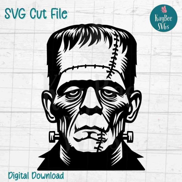 Creepy Frankenstein SVG for Cricut Silhouette Digital Download