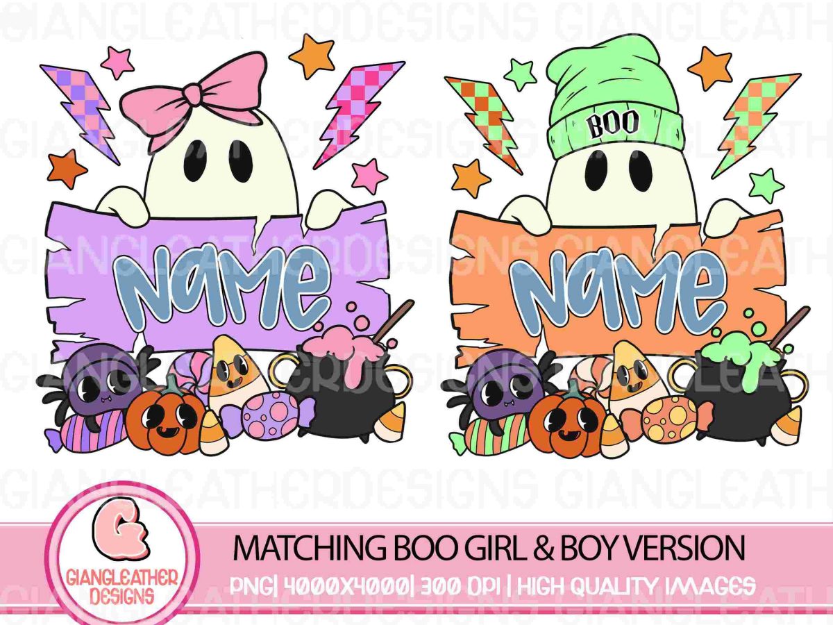 Custom Halloween Pngs for Boo Crew Boys Girls and More with Available