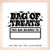 Custom Kids Halloween Bag SVG Retro TrickorTreat Treats Cricut