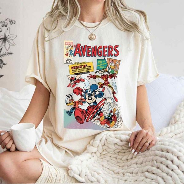 Custom Marvel Avengers Comics Book with Mickey Mouse Friends SVGPNG