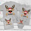 Custom Reindeer Family Christmas Tee SVG