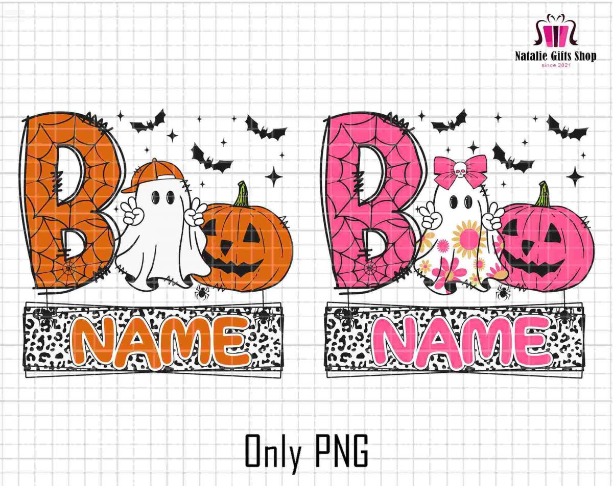 Customized Halloween SVG Spooky Pumpkin PNG Boo Crew SVG Cute Monster