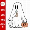 Cute Halloween Ghost and Pumpkins Spooky Season Svg for Cricut