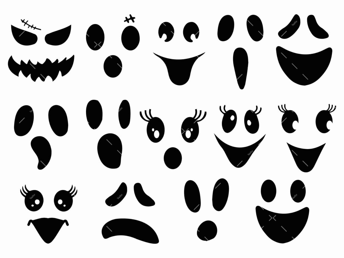 Cute Halloween Ghost Faces SVG Bundle for Cricut and PNG Designs