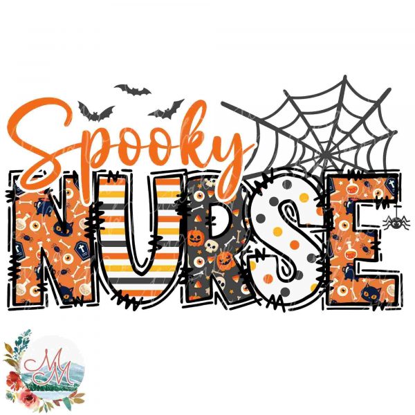 Cute Halloween Spooky Nurse PNG Fall Medical Doctor Office Clipart