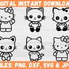 Cute Kitten SVG Bundle for Cat Lovers Clipart for Silhouette Cricut