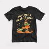 Cute Retro Funny Halloween Witch Toddler Youth Kids Tee BabyDoopy