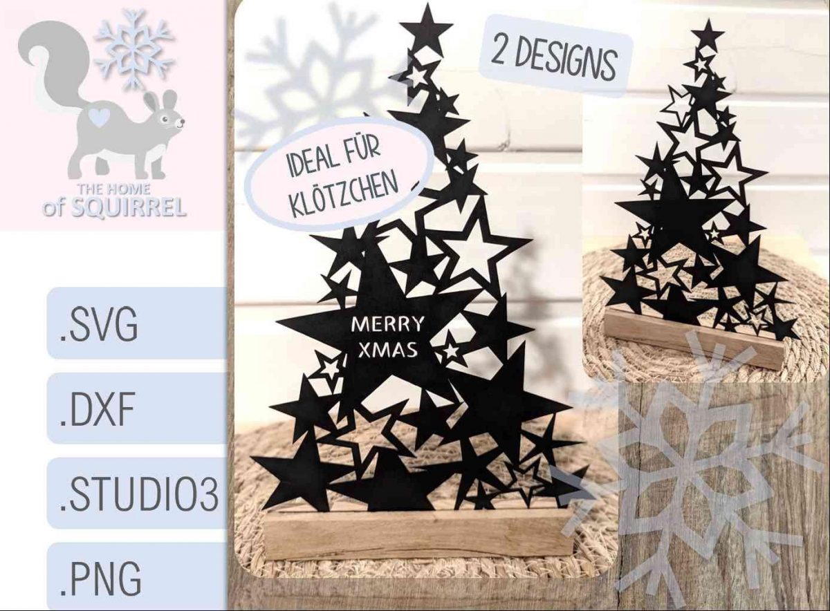 Decorate Christmas with SVG Tree Star Plotter Files for Cricut