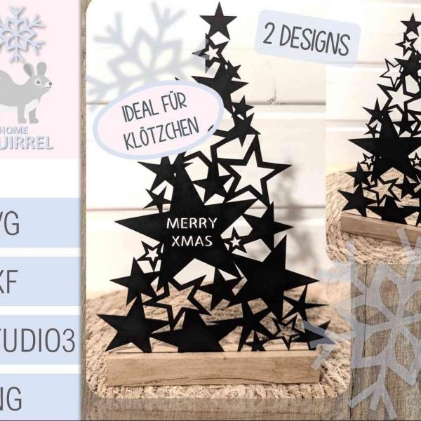 Decorate Christmas with SVG Tree Star Plotter Files for Cricut