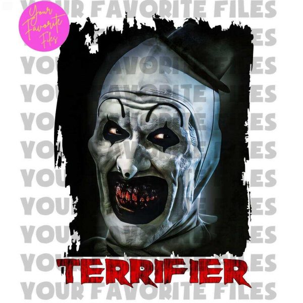 Digital Download Terrifying Cult Classic PNG Scary Clown Horror Film