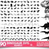 Dino SVG PNG Bundle Clipart Cut Files for Cricut