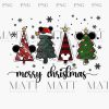 Disney Christmas Tree and Family in SVG and PNG Merry Mickey Holiday