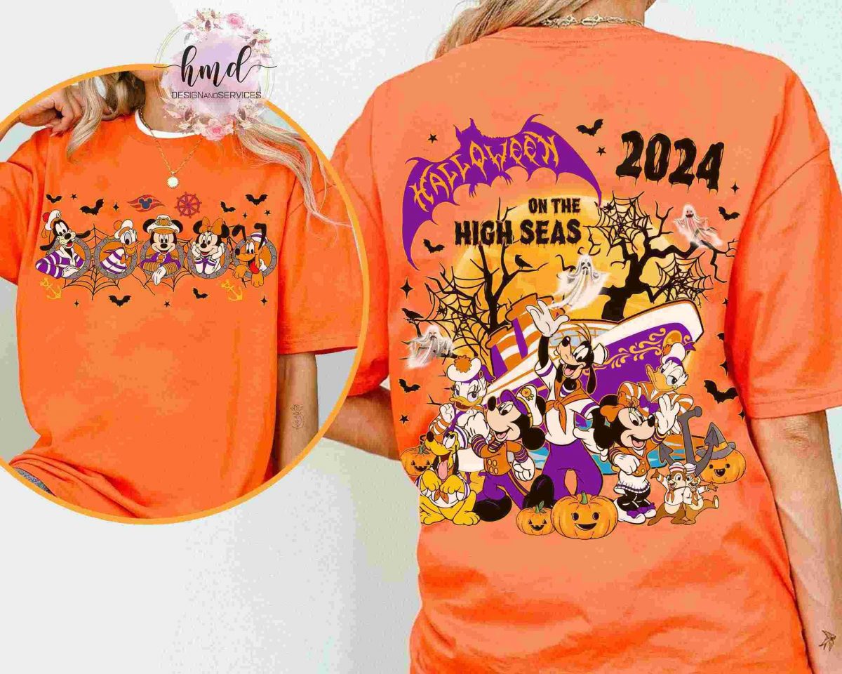 Disney Wish 2024 Halloween SVG Tee Mickey Friends High Seas Magic