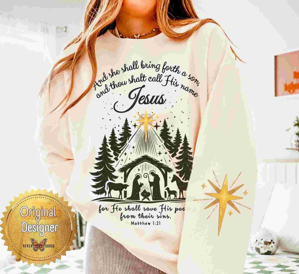 Divine Christmas SVG Sons Birth Nativity Scene More Christian Boho