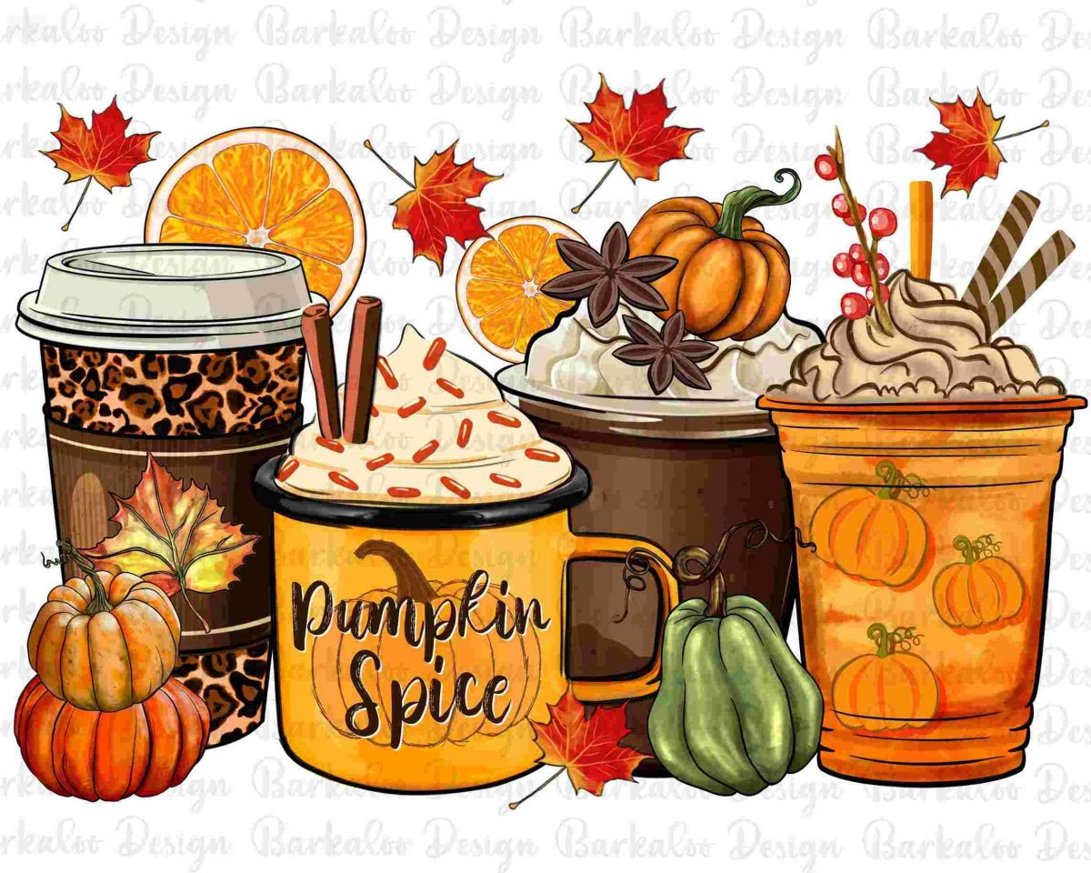 Download Fall Coffee Cups PNG Sublimation Designs for Cozy Fall Vibes