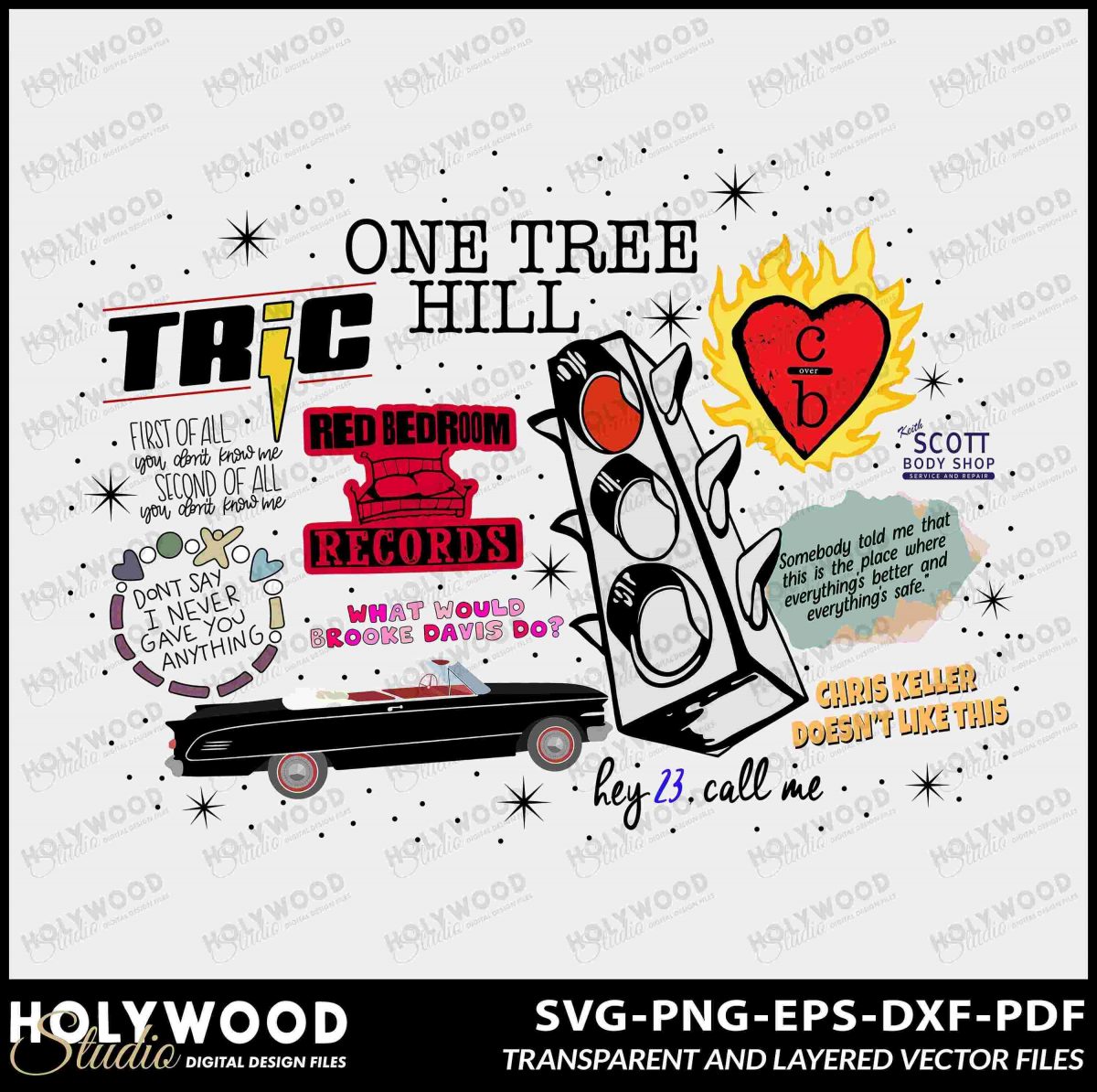 Download One Tree Hill Collage Digital Designs Art Sublimation SVGPNG