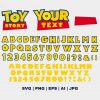 Download Toy Story Font SVG with Alphabet Letters Numbers and