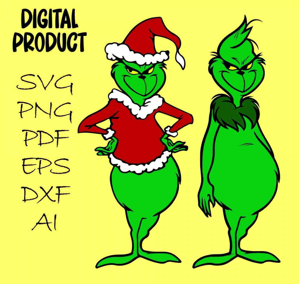 Download Vector Grinch SVG PNG PDF EPS DXF AI Files