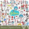 Dr Seuss Quotes Clipart Bundle with Cat in the Hat SVG Cricut Digital