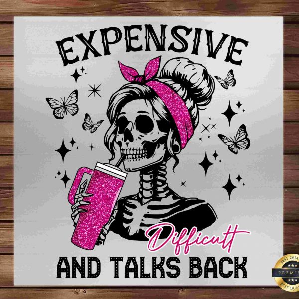 DTF Transfer Cartoon Design Mom Skeleton Apparel Ready to Press SVG