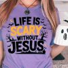 Embrace Faith with Jesus Halloween Tee Svg Christian Spooky Png