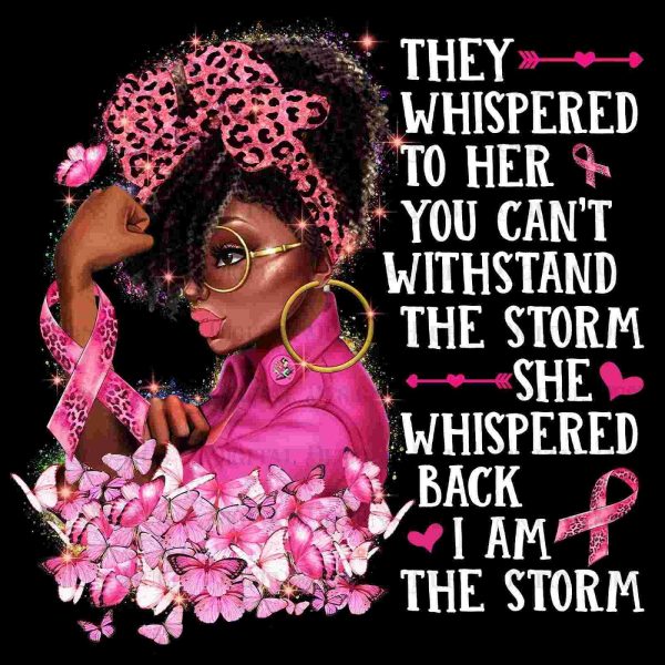 Empowered Women Fighting Breast Cancer SVG Melanin Queen African