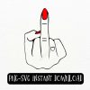 Empowering Girl Middle Finger svg png l Red Polish l Adult Humor l