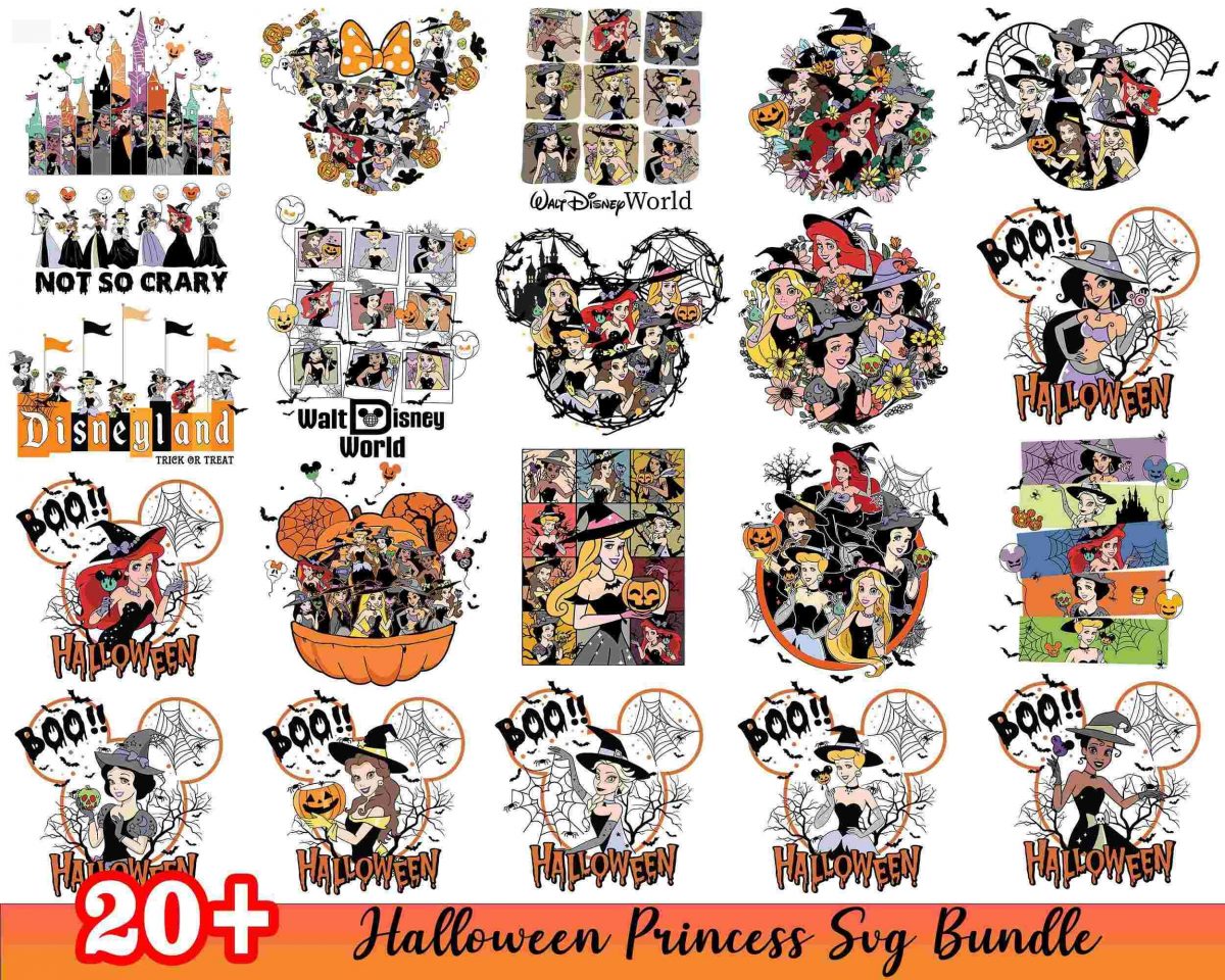 Enchanting Halloween Princess Svg Bundle for Spooky Season