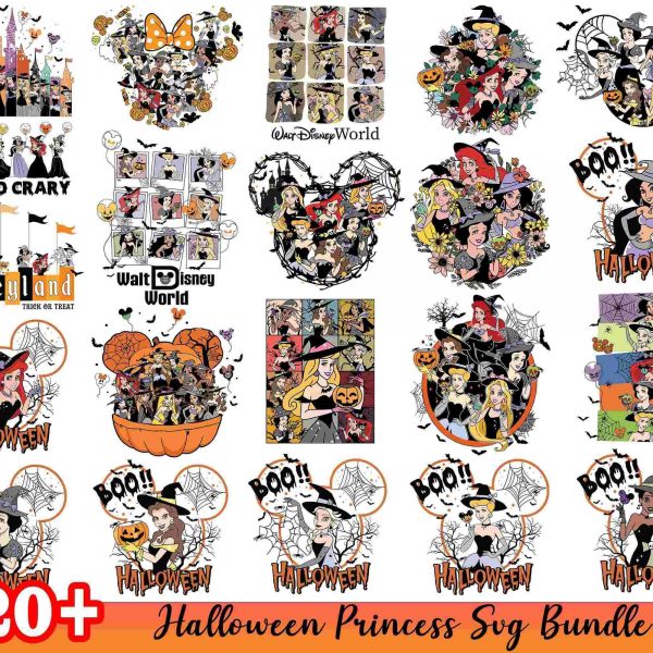 Enchanting Halloween Princess Svg Bundle for Spooky Season