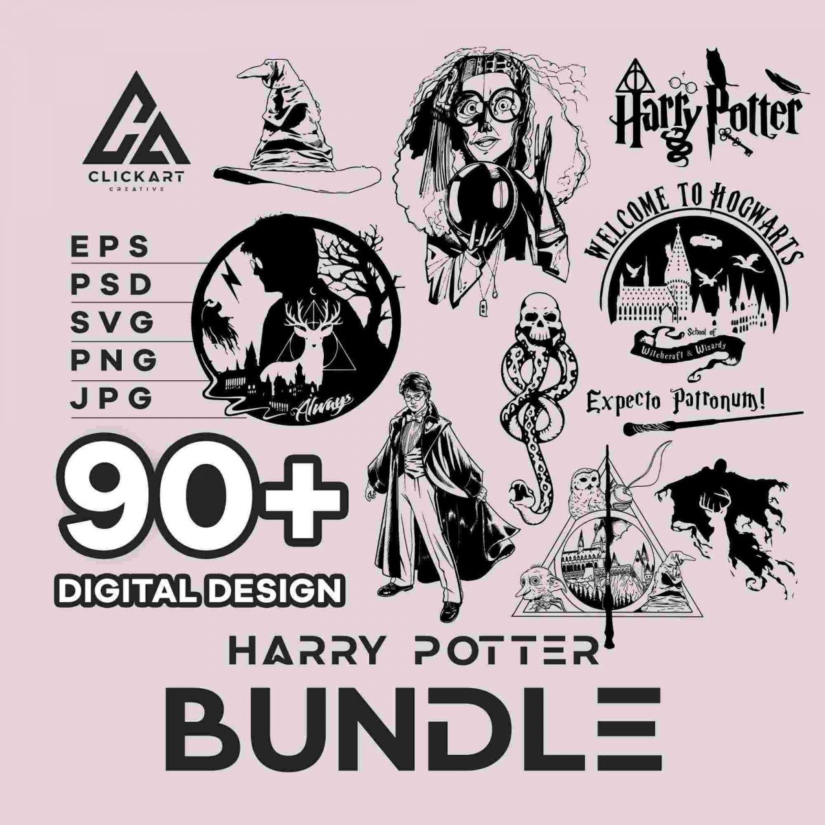 Enchanting Movie Mega Bundle Magic Wizard SVG PNG Files for Cricut