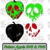 Enchanting Poison Apple SVG PNG for Silhouette Cricut Download Now